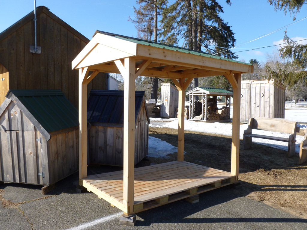 5 x 8 Open Wood Storage Rack 